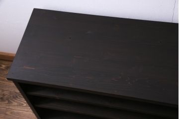 ラフジュ工房オリジナル　引き出し・扉リメイク　渋さが魅力的なリビングボード(ローボード、収納棚)