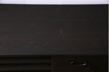 ラフジュ工房オリジナル　引き出し・扉リメイク　渋さが魅力的なリビングボード(ローボード、収納棚)