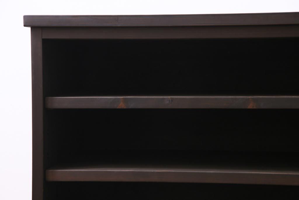 ラフジュ工房オリジナル　引き出し・扉リメイク　渋さが魅力的なリビングボード(ローボード、収納棚)