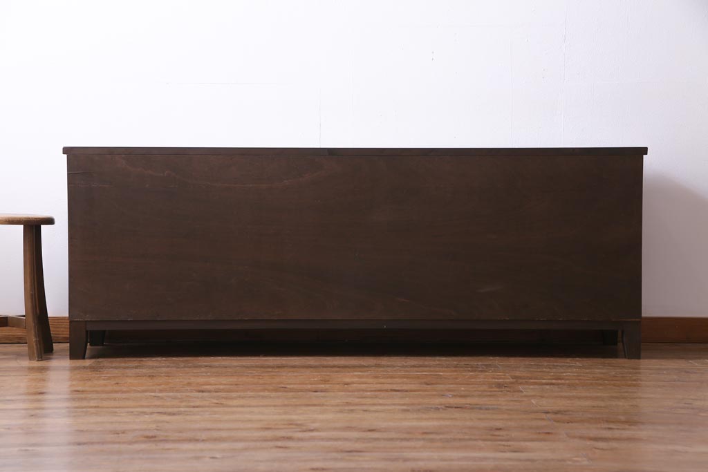 ラフジュ工房オリジナル　引き出し・扉リメイク　渋さが魅力的なリビングボード(ローボード、収納棚)