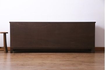 ラフジュ工房オリジナル　引き出し・扉リメイク　渋さが魅力的なリビングボード(ローボード、収納棚)