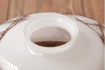 昭和レトロ　和の味わい溢れる竹編みのシェードのペンダントライト(電笠、天井照明)