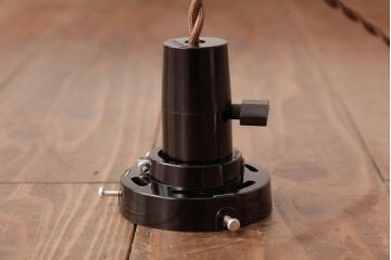 昭和レトロ　和の味わい溢れる竹編みのシェードのペンダントライト(電笠、天井照明)