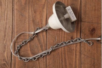 フランスアンティーク　風格のある彫刻が魅力的な木製シャンデリア(3灯、天井照明、吊り下げ照明)