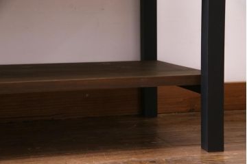 レトロ家具　脚付リメイク　シンプルでレトロな作りのガラスケース(ショーケース、陳列棚)