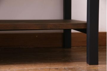 レトロ家具　脚付リメイク　シンプルでレトロな作りのガラスケース(ショーケース、陳列棚)
