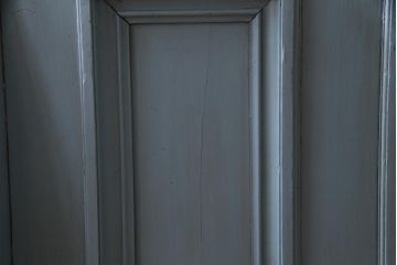 アンティーク家具　フランスアンティーク　パイン材　爽やかなペイントカラーが可愛らしい木製ベンチ(チャーチベンチ)