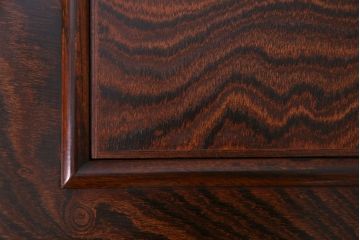 アンティーク雑貨　中古　伝統民芸　岩谷堂箪笥　ダイナミックな欅の杢目を堪能できる角火鉢(木製火鉢)(定価約30万円)