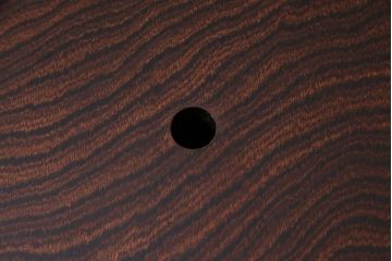 アンティーク雑貨　中古　伝統民芸　岩谷堂箪笥　ダイナミックな欅の杢目を堪能できる角火鉢(木製火鉢)(定価約30万円)