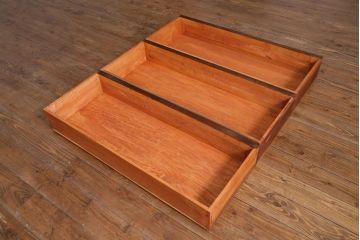 ビンテージ　松本民芸家具風　天板樺材　和洋折衷な空間に取り入れやすいチェスト(リビングボード)