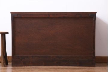 ビンテージ　松本民芸家具風　天板樺材　和洋折衷な空間に取り入れやすいチェスト(リビングボード)