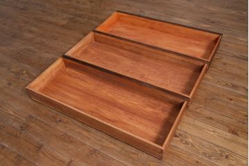 ビンテージ　脚付きリメイク　松本民芸風の和モダンなサイドボード(収納棚、チェスト、ヴィンテージ)