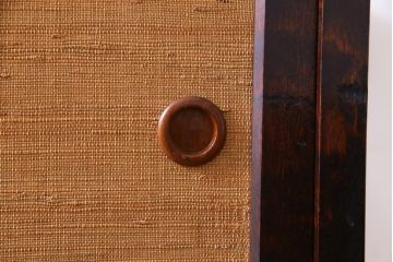 ビンテージ　脚付きリメイク　松本民芸風の和モダンなサイドボード(収納棚、チェスト、ヴィンテージ)