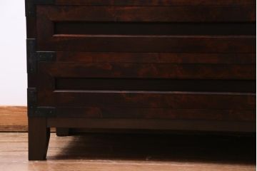 ビンテージ　脚付きリメイク　松本民芸風の和モダンなサイドボード(収納棚、チェスト、ヴィンテージ)