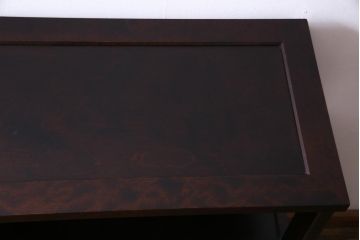 中古　北海道民芸家具　HM105　モダンなデザインの茶タンス(茶棚、飾り棚)(定価約23万円)