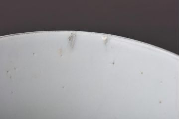 古民具・骨董　龍の図　色絵　独特な絵柄の蓋付き茶碗2客セット(和食器)(3)