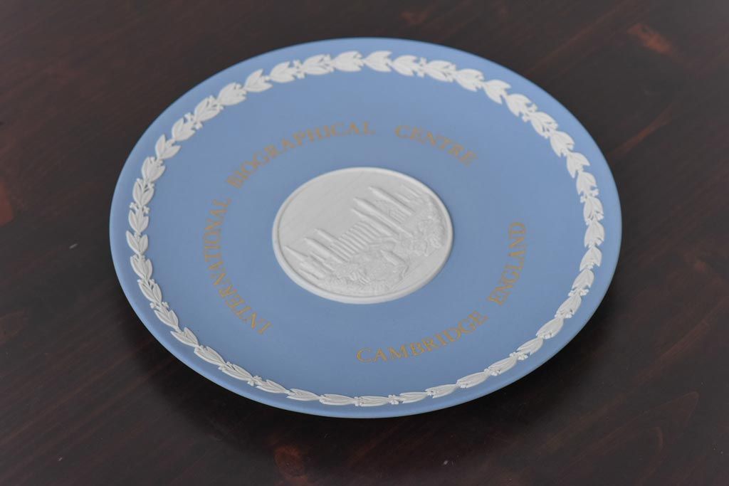 中古　イギリス Wedgwood(ウェッジウッド)　ジャスパー　記念プレート(皿、ディスプレイ)