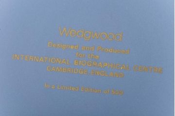 中古　イギリス Wedgwood(ウェッジウッド)　ジャスパー　記念プレート(皿、ディスプレイ)