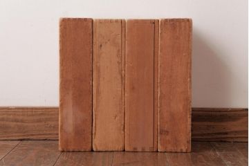 アンティーク雑貨　昭和レトロ　大きな積み木セット【立方体・薄い長方形/5ヶ組】(ディスプレイ雑貨、飾り台)