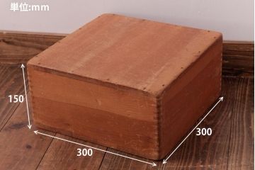 アンティーク雑貨　昭和レトロ　大きな積み木セット【四角形/5ヶ組】(ディスプレイ雑貨、飾り台)