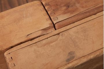 アンティーク雑貨　昭和レトロ　大きな積み木セット【四角形/10ヶ組】(ディスプレイ雑貨、飾り台)