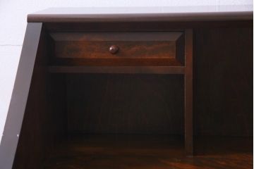 中古　松本民芸家具　#33A型　コンパクトなライティングビューロー(机、在宅ワーク、在宅用デスク)(定価約30万円)