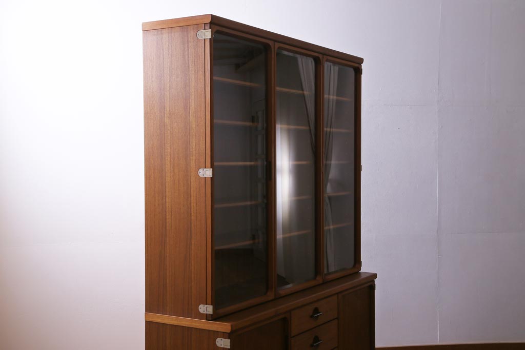 日田工芸 廃盤希少品 マキシム チーク×ローズウッド ヴィンテージ食器棚 北欧 日田工芸 廃盤希少品 マキシム チーク×ローズウッド ヴィンテージ食器