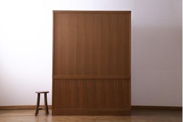ヴィンテージ家具　ビンテージ　日田工芸　マキシムシリーズ　絶版品　チーク・ローズウッド材　北欧風デザインの食器棚(キャビネット、飾り棚)