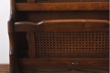 中古　カリモク(karimoku)　コロニアル　ビンテージ2段マガジンラック(1)