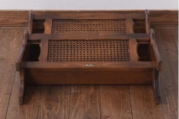 中古　カリモク(karimoku)　コロニアル　ビンテージ2段マガジンラック(1)