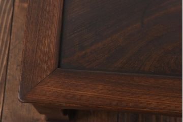 アンティーク家具　和製アンティーク　総ケヤキ材　使い込まれた味わいが魅力的なローテーブル(座卓)