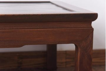 アンティーク家具　和製アンティーク　総ケヤキ材　使い込まれた味わいが魅力的なローテーブル(座卓)