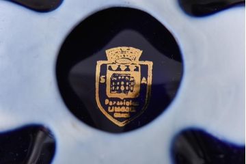 アンティーク雑貨　フランス　リモージュ焼　四葉のクローバー型の小さなトレー(小皿、小物入れ)
