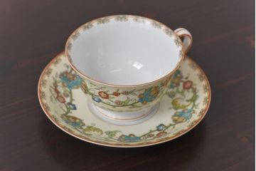 オールドノリタケ(Noritake、日陶)　月桂樹-日陶印　カップ&ソーサー(洋食器)
