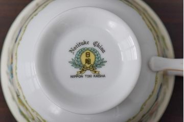 オールドノリタケ(Noritake、日陶)　月桂樹-日陶印　カップ&ソーサー(洋食器)