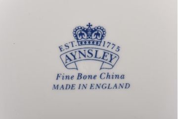 中古　AYNSLEY(エインズレイ)　Pembroke(ペンブロック)　アセンズ　ピンク　カップ&ソーサー2客セット(洋食器)