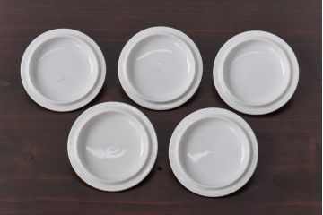 オールドメイトー(名古屋製陶所、名陶)　蓋付湯呑茶碗5客&プレートセット(盛皿、食器)