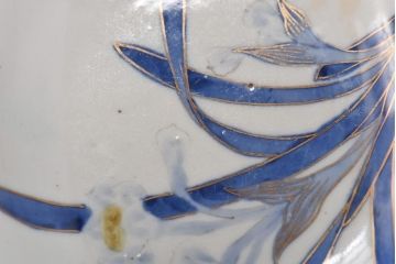 古民具　富永製　水仙図　情緒あふれる角皿5枚セット(小皿、銘々皿、和食器)