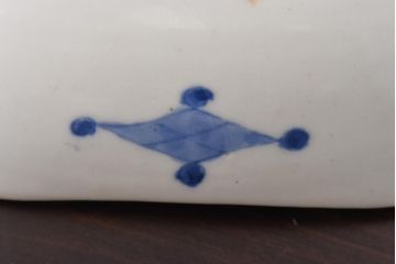 古民具　富永製　水仙図　情緒あふれる角皿5枚セット(小皿、銘々皿、和食器)