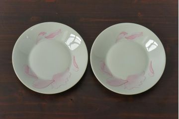 中古　HERMES(エルメス)　Les Pivoines(レ・ピヴォワンヌ)　カップ&ソーサー2客セット