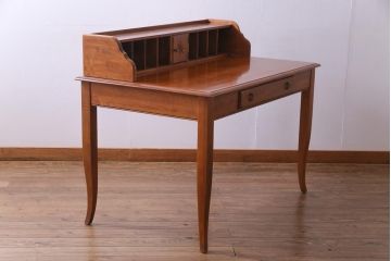 中古　ETHAN ALLEN(イーセンアーレン)　アメリカンカントリースタイルにおすすめなデスク(机、在宅ワーク、在宅用ワークデスク)