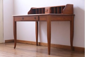 中古　ETHAN ALLEN(イーセンアーレン)　アメリカンカントリースタイルにおすすめなデスク(机、在宅ワーク、在宅用ワークデスク)