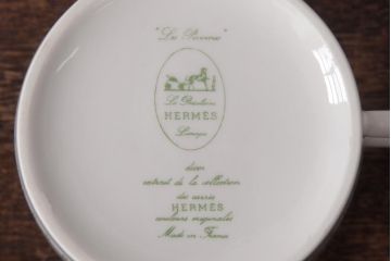 中古　HERMES(エルメス)　Les Pivoines(レ・ピヴォワンヌ)　カップ&ソーサー2客セット