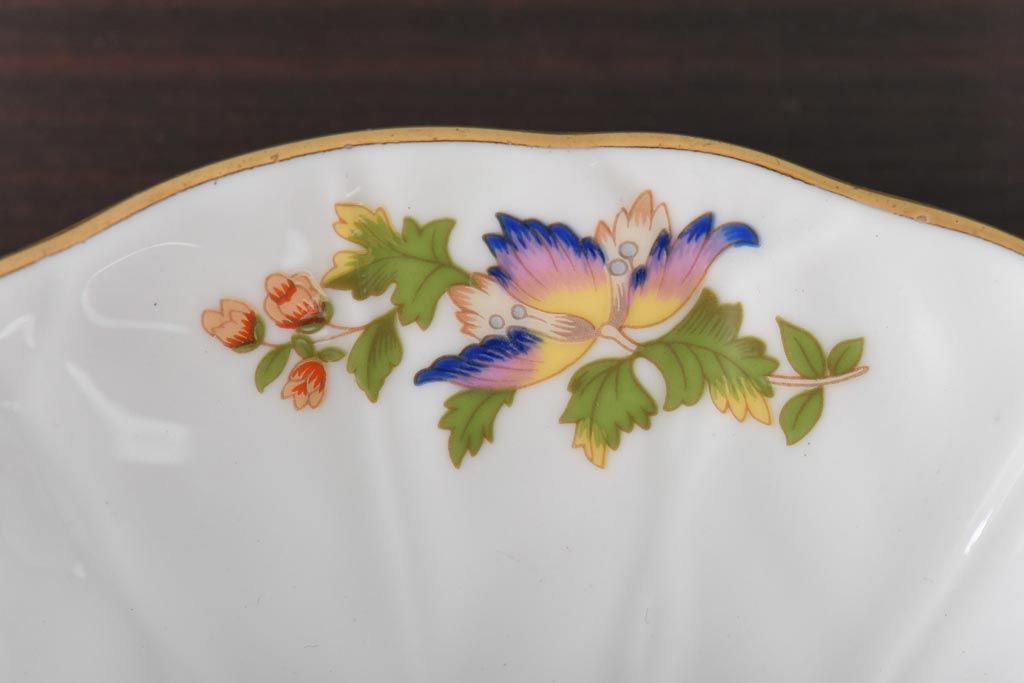 中古　AYNSLEY(エインズレイ)　コテージガーデン　色彩豊かなカップ&ソーサー2客セット