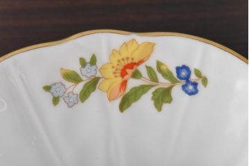 中古　AYNSLEY(エインズレイ)　コテージガーデン　色彩豊かなカップ&ソーサー2客セット