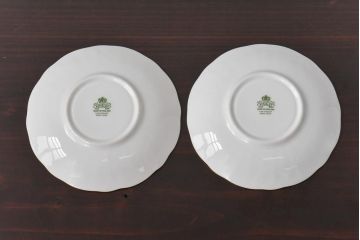 中古　AYNSLEY(エインズレイ)　コテージガーデン　色彩豊かなカップ&ソーサー2客セット