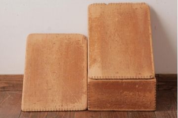 アンティーク雑貨　昭和レトロ　大きな積み木セット【マルチ・大/3ヶ組】(飾り台、花台、ディスプレイ雑貨)