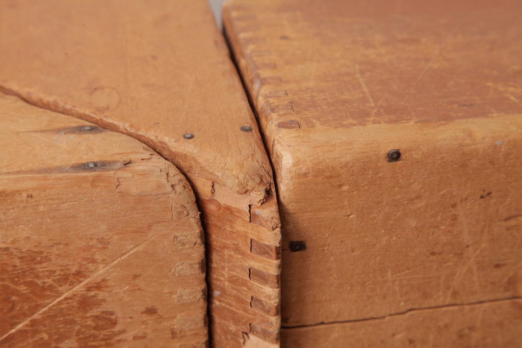 アンティーク雑貨　昭和レトロ　大きな積み木セット【マルチ・大/3ヶ組】(飾り台、花台、ディスプレイ雑貨)