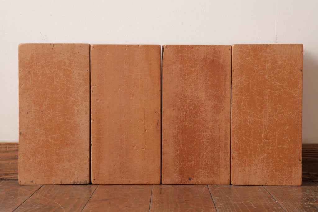 アンティーク雑貨　昭和レトロ　大きな積み木セット【マルチ/9ヶ組】(飾り台、花台、ディスプレイ雑貨)(2)