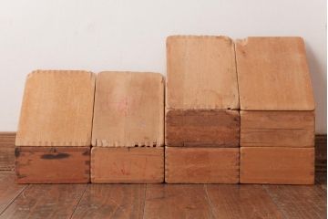 アンティーク雑貨　昭和レトロ　大きな積み木セット【マルチ/15ヶ組】(飾り台、花台、ディスプレイ雑貨)(1)